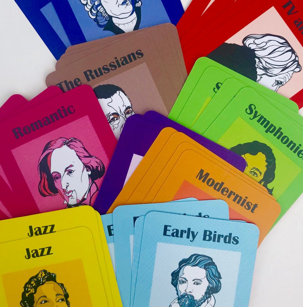 Quartet Composer Card Game Margit